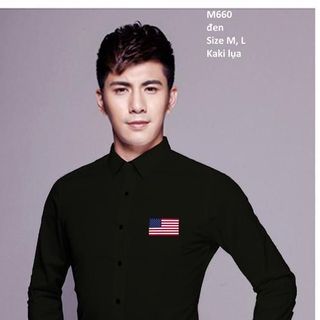 M660 - ÁO SƠ MI NAM CỜ MỸ