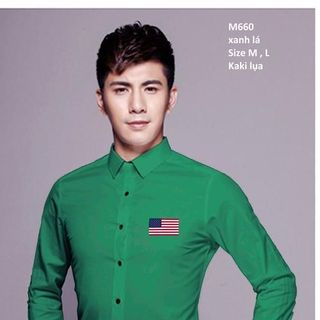 M660 - ÁO SƠ MI NAM CỜ MỸ