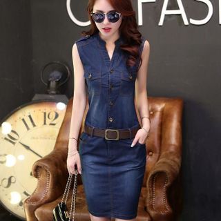 Đầm Jean Phối Túi Cầu Vai Sale 140.000đ
