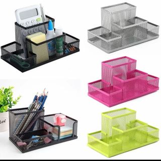 Hộp đựng bút 3 ngăn, khay đựng bút để bàn, ống đựng bút đa năng, Vpp, Dụng cụ văn phòng, văn phòng phẩm