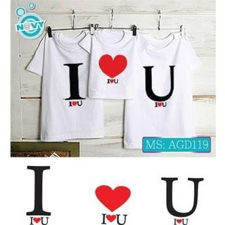 Áo gia đình I love you