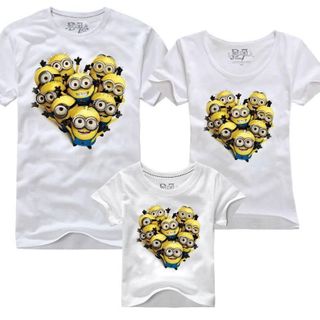 Áo gia đình minion trái tim