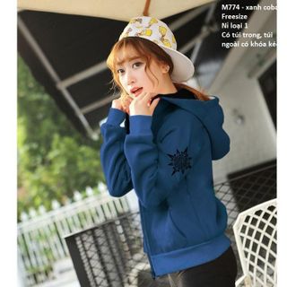 M774 - ÁO KHOÁC NỮ NỈ CÓ NÓN NGỘI SAO KIỂU 8 GÓC ( 57 - TAY TRÁI)
