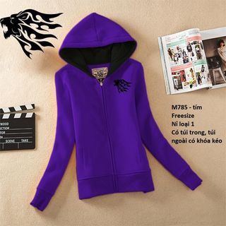 M785 - ÁO KHOÁC NỮ NỈ CÓ NÓN SƯ TỮ ( 56 - NGỰC TRÁI)