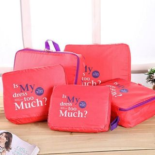 Set 5 túi bag in bags Traveling thời trang tiện dụng - Pink