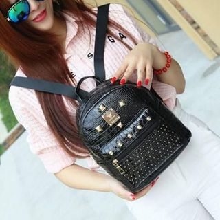 Ba lô vân bóng nạm đinh mini (TX-8779-115)
