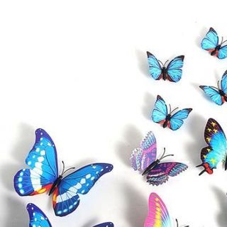 Set 12 bướm nam châm 3D trang trí tủ lạnh hoặc dán tường