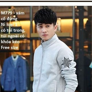 M779 - ÁO KHOÁC NAM CỔ ĐỨNG NGÔI SAO KIỂU 8 GÓC ( 57 - TAY TRÁI)