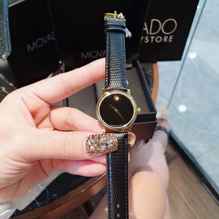 ĐỒNG HỒ NAM NỮ  SIÊU CẤP MÔVAĐÔ DÂY DA MÁY THUỴ SĨ CHECK CODE