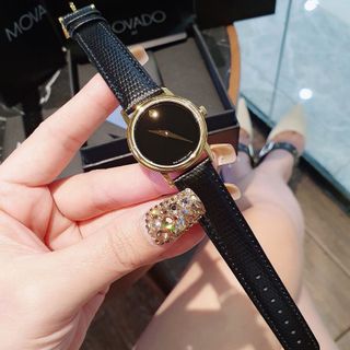 ĐỒNG HỒ NAM NỮ  SIÊU CẤP MÔVAĐÔ DÂY DA MÁY THUỴ SĨ CHECK CODE