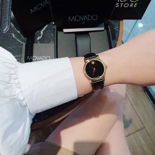 ĐỒNG HỒ NAM NỮ  SIÊU CẤP MÔVAĐÔ DÂY DA MÁY THUỴ SĨ CHECK CODE