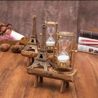 Đồng hồ cát phong cách cổ điển để bàn trang trí phòng, Đồng hồ cát chảy kệ gỗ decor, Quà tặng lưu niệm, Trang trí nhà