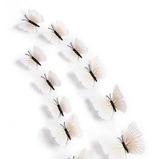 Set 12 bướm 3D dán tường hoặc trang trí tủ lạnh, nhà