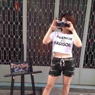 Áo thun croptop MADISON