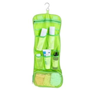 Túi đựng vật dụng cá nhân mỹ phẩm có móc treo TRAVEL xanh lá