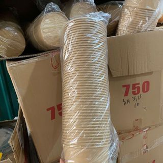1 thùng tô giấy nâu 500ml  (500c/th) Tô Giấy Kraft 750ml/ Đựng Thực Phẩm Cao cấp đựng các món salat, bánh, cơm, mỳ