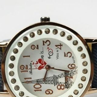 Đồng hồ dây jean hình tháp Paris MY83
