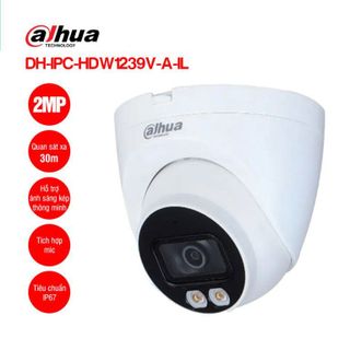 Camera IP Dome DAHUA DH-IPC-HDW1239V-A-IL 2MP có mic