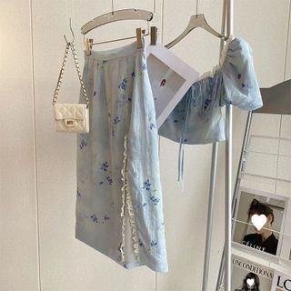Sét bộ hoa nhí xanh cao cấp dễ thương ảnh thật