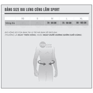 ĐAI LƯNG TẬP TẠ LÂM SPORT ( ĐAI CỨNG )