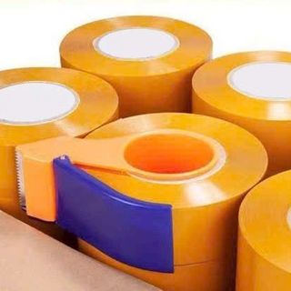 Băng keo to màu đóng hàng cam đục