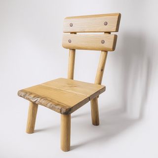 GHẾ TỰA GỖ THÔNG PHONG CÁCH WABI-SABI