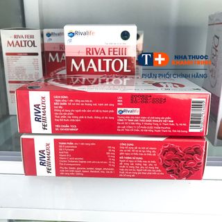 Bổ máu Riva Fe III Maltol (Sắt 3, Acid Folic, B12) - hộp 30 viên nang