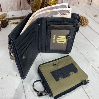 Ví ngắn nam da bò thật M1273