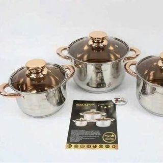 BỘ NỒI INOX 3 ĐÁY SRAPP - SH-368
