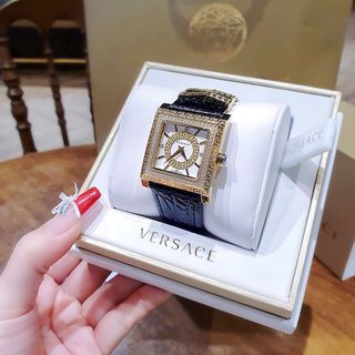 ĐỒNG HỒ NỮ CAO CẤP VERSAT DV25 DÂY DA CÁ SẤU MẶT VUÔNG VIỀN HỘT
