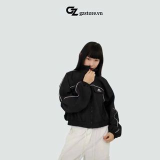 Áo khoác dù Thêu TWENTI Nam Nữ form lửng unisex dù cánh dơi 2 lớp túi hợp mí viền ulzzang Siêu chất