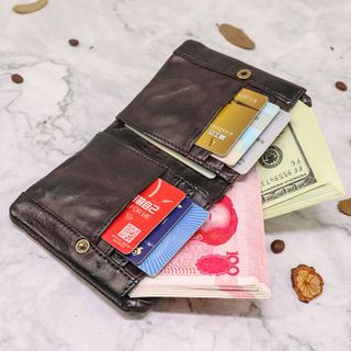 Ví ngắn nam da bò thật SG716