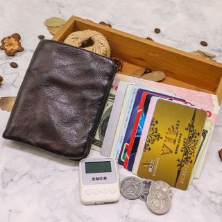 Ví ngắn nam da bò thật SG716
