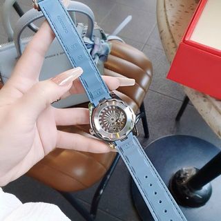 ĐỒNG HỒ NAM CAO CẤP AUTOMATIC ÔMÊGHA SEAMASTER AQUA DÂY XANH NHẠT