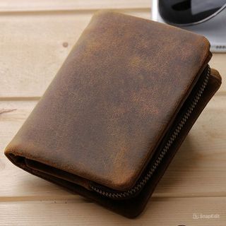 Ví ngắn nam da bò thật 4127