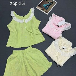 Sét bộ xốp quần đùi freee size