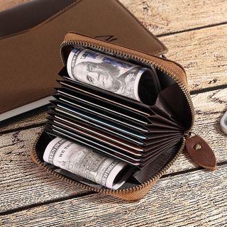 💰Thưởng 14.5k💰Ví thẻ nam da bò thật K044