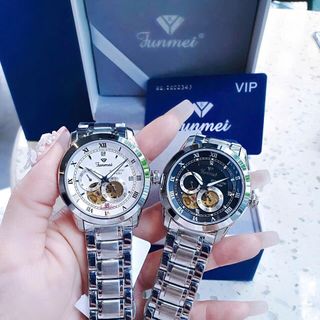 ĐỒNG HỒ NAM CHÍNH HÃNG FUNMEI CƠ TỰ ĐỘNG TRÒN FULLBOX TEM HÃNG