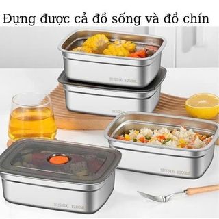 HỘP ĐỰNG THỰC PHẨM INOX 304 1200ML