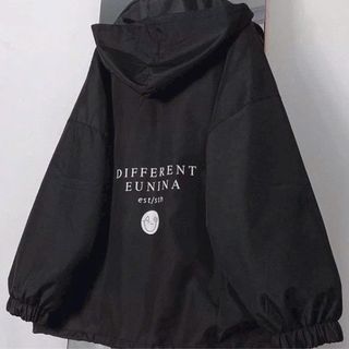 Áo Khoác dù Nón Rời Hình Mặt Cười 2 Lớp - Unisex Hàn Quốc Đẹp - Kiểu Bomber Khóa Zip
