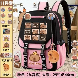 BALO HỌC SINH CAPYBARA CHỐNG THẤM SIÊU HOT CHO BÉ TRAI GÁI WH814 - WINNIE HOUSE