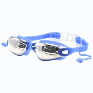 Kính bơi tráng gương Tặng hộp Kính bơi cận người lớn trẻ em cao cấp chống nước an toàn cho bé chống mờ bảo vệ mắt