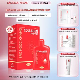 Nước Uống Collagen Dipeptide Sắc Ngọc Khang [Hộp 15 Túi]