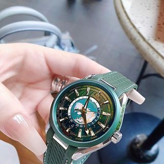 ĐỒNG HỒ NAM CAO CẤP AUTOMATIC ÔMÊGHA SEAMASTER AQUA DÂY XANH LÁ
