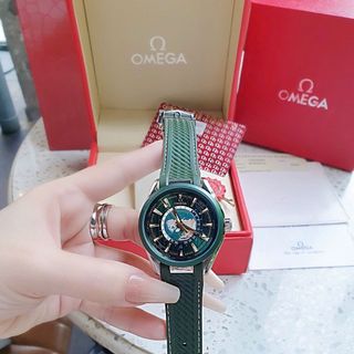 ĐỒNG HỒ NAM CAO CẤP AUTOMATIC ÔMÊGHA SEAMASTER AQUA DÂY XANH LÁ