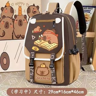 BALO HỌC SINH CAPYBARA CHỐNG THẤM SIÊU HOT CHO BÉ TRAI GÁI WH814 - WINNIE HOUSE