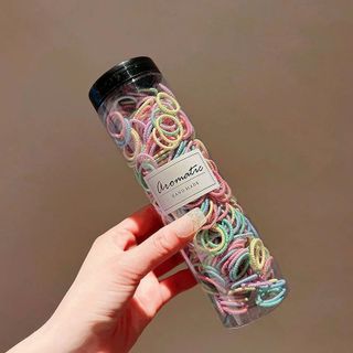 Ống 300 dây chun nịt buộc tóc , thun cột tóc màu sắc cầu vồng dễ thương phong cách cute - Ống 300 thun buộc tóc giá sỉ