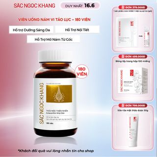 Viên Uống Sắc Ngọc Khang Vi Tảo Lục [Hộp 180 viên]