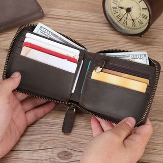 Ví ngắn nam da bò thật 9534