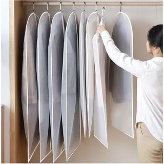 Túi bọc quần áo treo tủ chống bụi, túi bọc trùm quần áo loại dày, có khóa, chống nước sắp xếp gọn tủ quần áo - Túi bọc quần áo giá sỉ